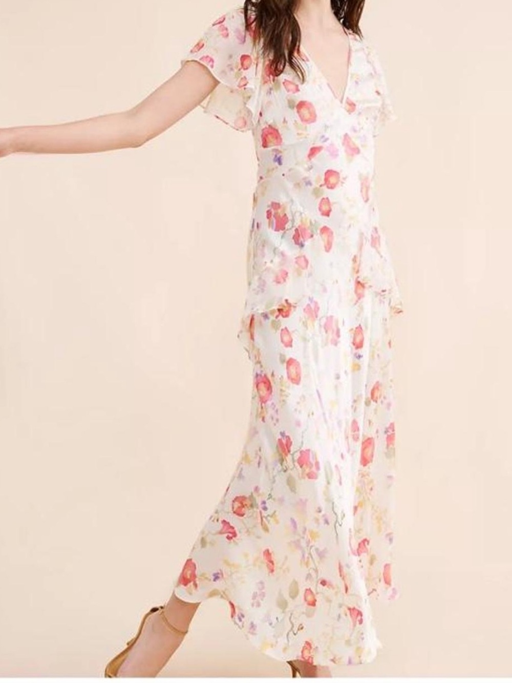 Rixo Evie Floral Maxi Dress